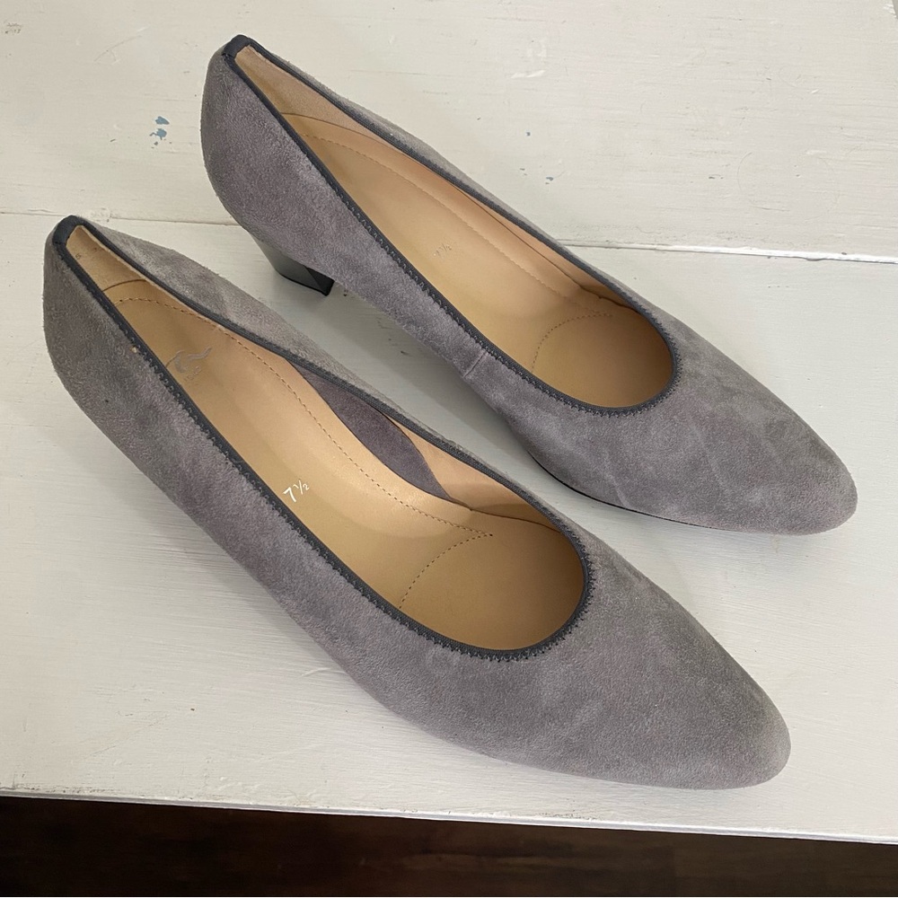 ARA Luftpolster Gray Suede Leather Pump in US 10 - Picture 7 of 14